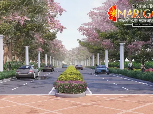 Planned residential plots in a gated Prestige layout near Yelahanka
